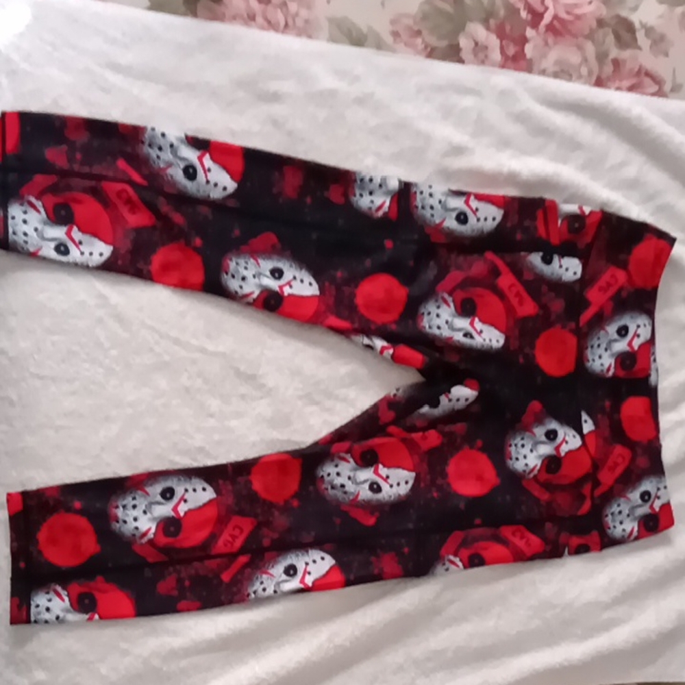 Constantly Varied Gear Red and Black Splatter Leggings